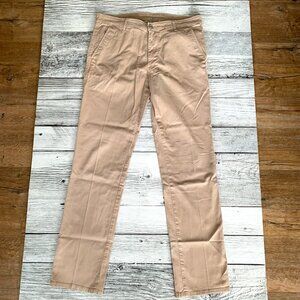 AG Adriano Goldschmied The Luxe Khaki Tailored Trouser Chino Pants